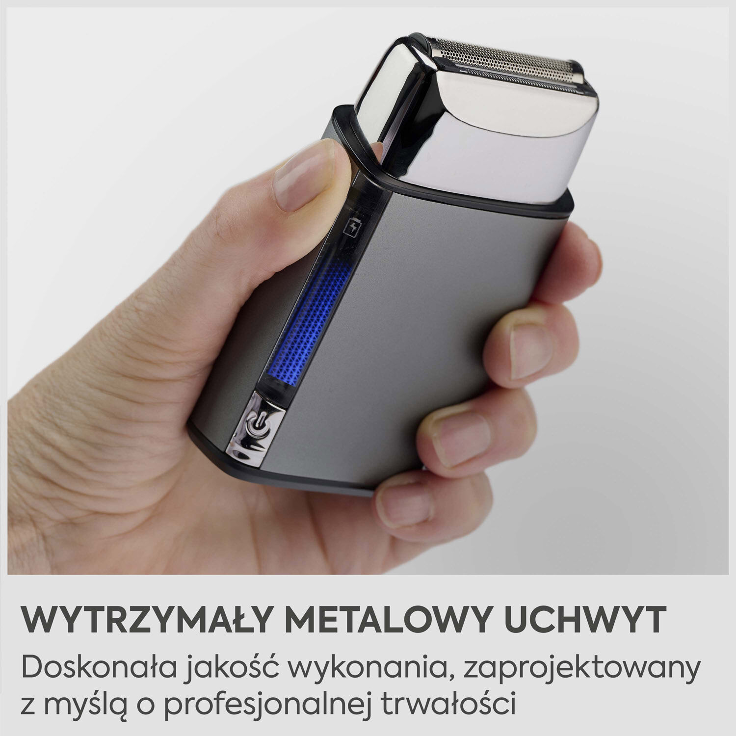 Golarka foliowa Super-X Metal Series (jednogłowicowa, srebrna)
